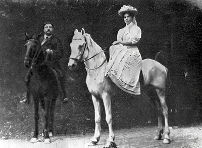 Александр Куприн и Елизавета Гейнрих в Гурзуфе, апрель 1907 г.
